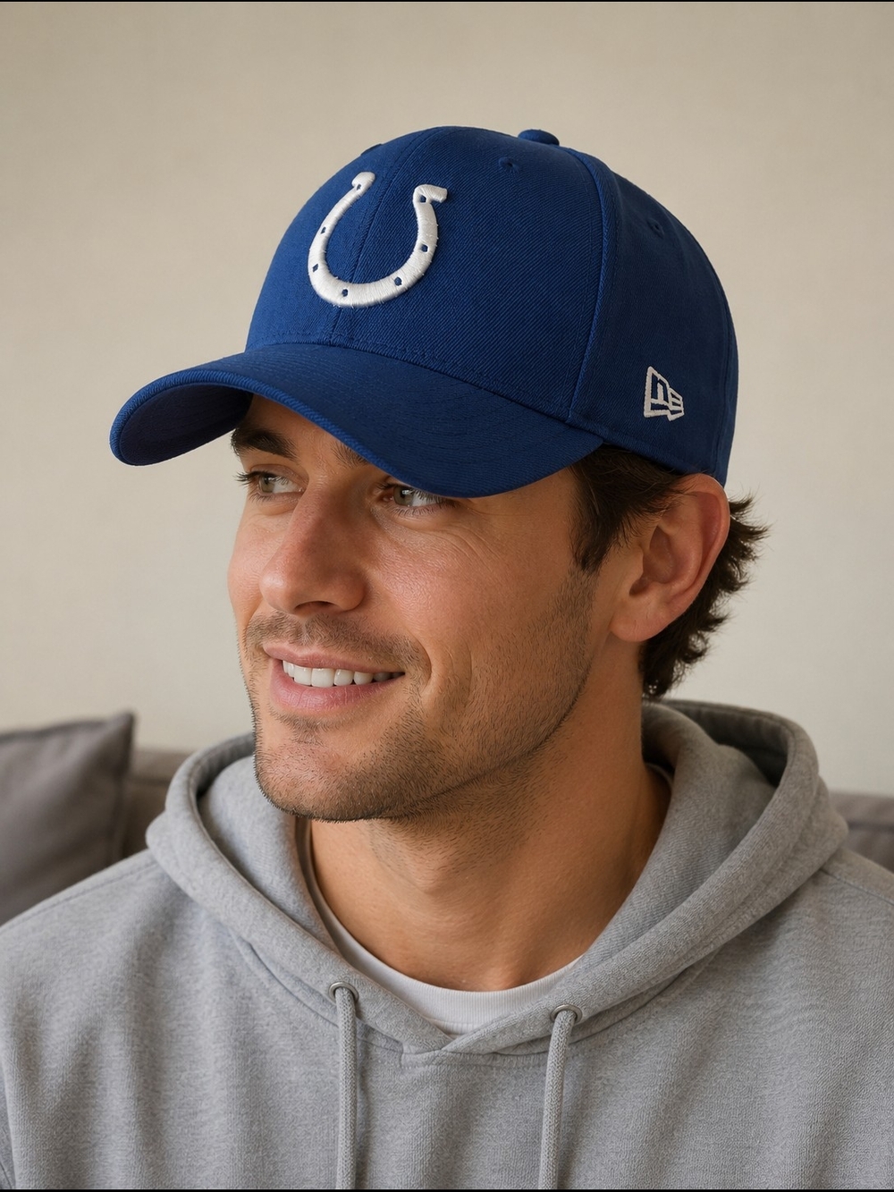 Indianapolis Colts Reebok NFL Authentic Sideline Blue Flex Hat One Size